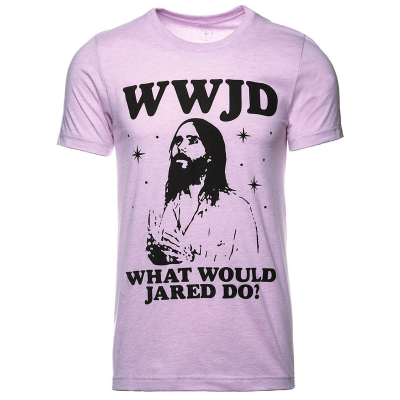 Illustration for article titled Jared Leto's Thirty Seconds to Mars Merchandise Is So Unbelievably Corny